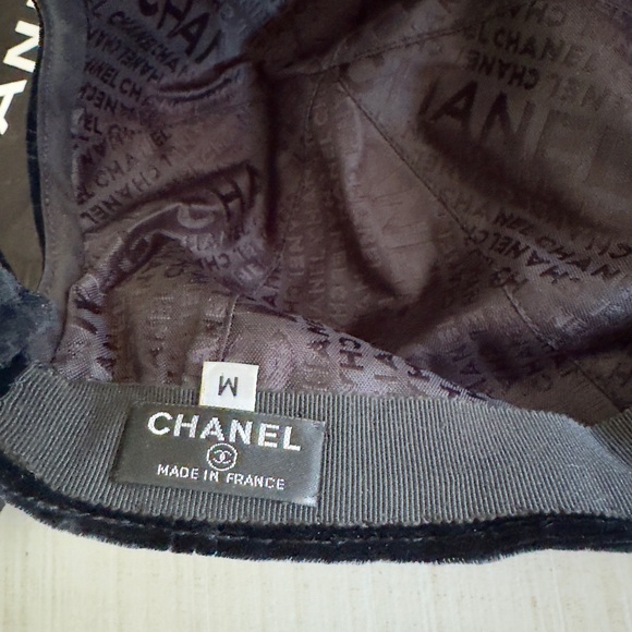 Chanel Velvet Baseball Cap / Hat - Picture 4 of 6